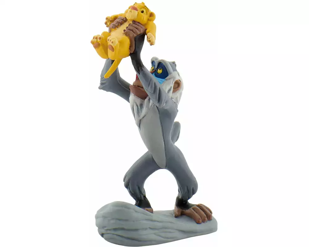 BULLYLAND Spielzeugfigur Disney Rafiki mit Baby Simba