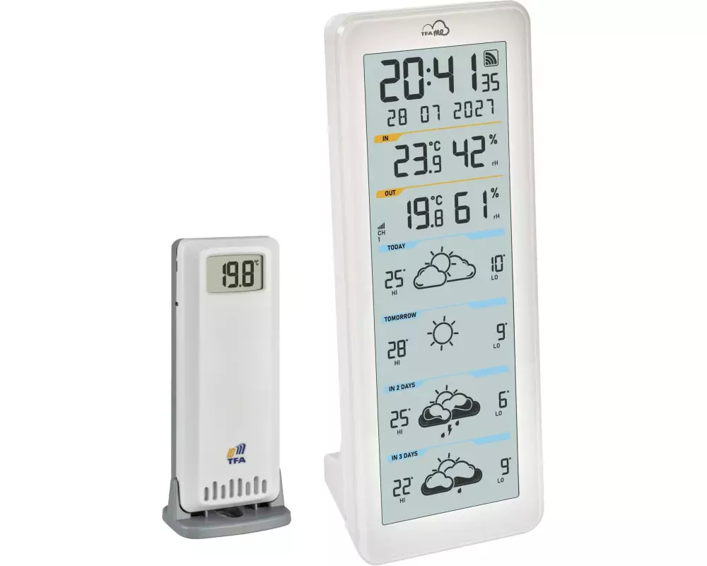 TFA Dostmann Wetterstation WLAN Weiss