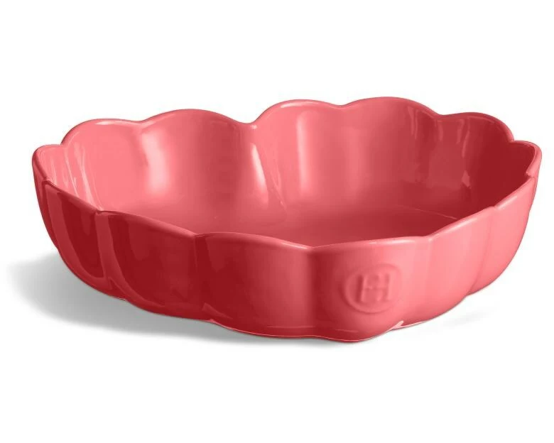 Emile Henry Backform Herzfoermige Backform Keramik 1.8 l Rose Candy