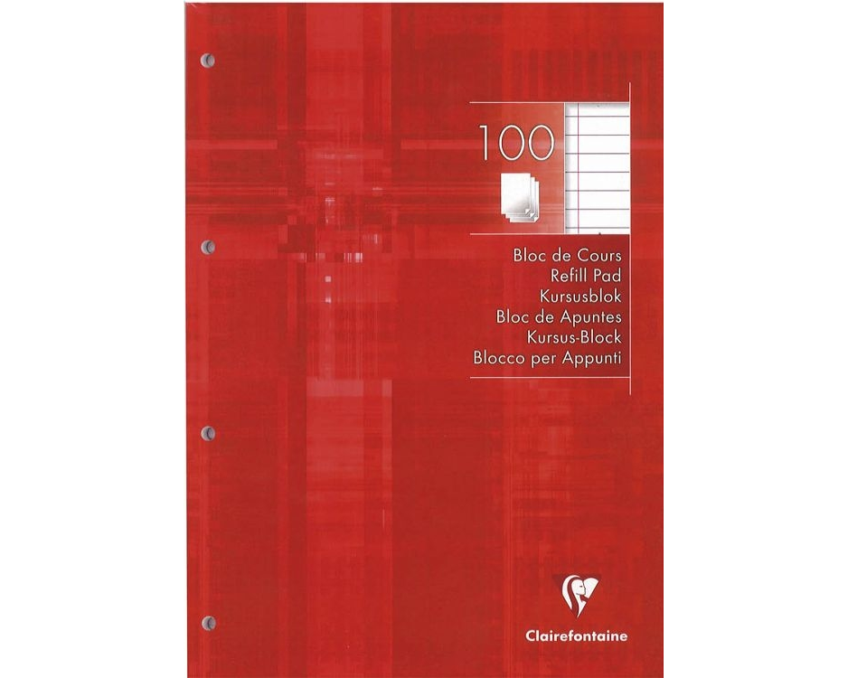 CLAIREFONTAINE Ringbuchblock A4 5818 liniert 100 Blatt