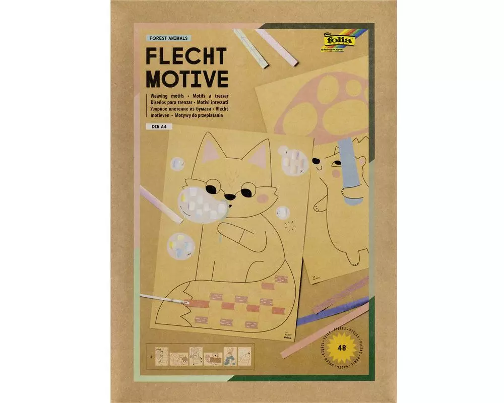 Folia Flechtmotive Forest animals 48 Teile