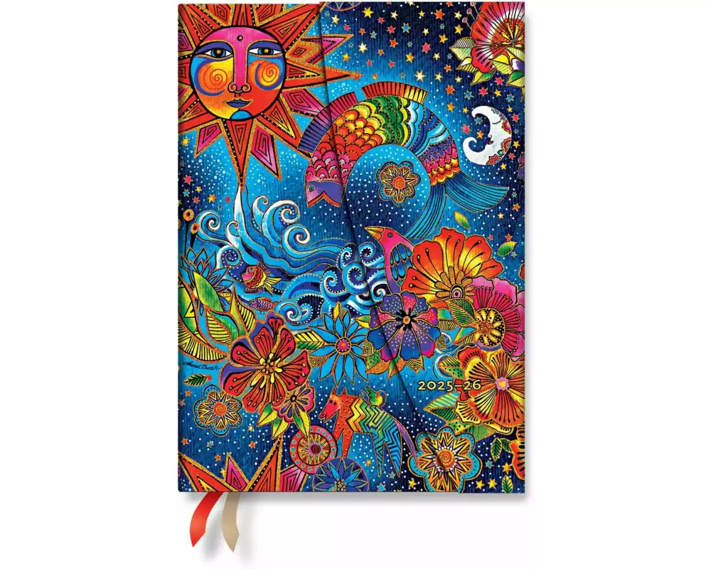 Paperblanks Wochenagenda Midi himml. Magie Juli 25-Dez 26, horizontal