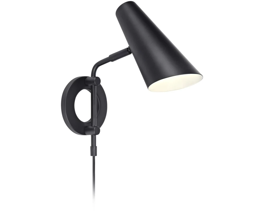 Markslöjd Wandleuchte Cal 1L 1x E14, Schwarz