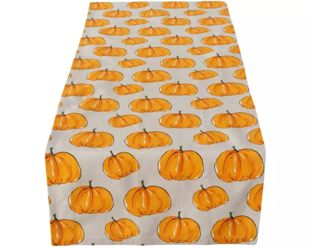 Boltze Tischläufer Pumpkin Textil, 140 x 40 cm