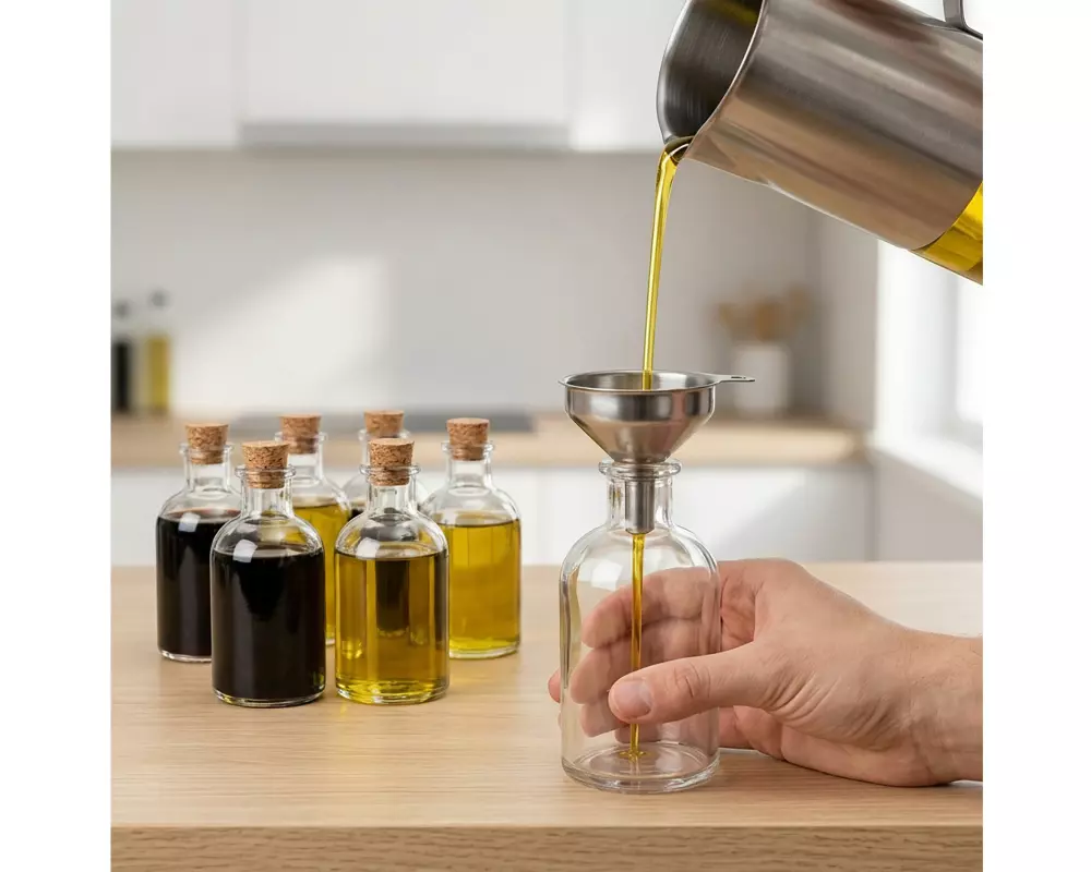 relaxdays Glasfläschchen 150 ml, 8 Stück