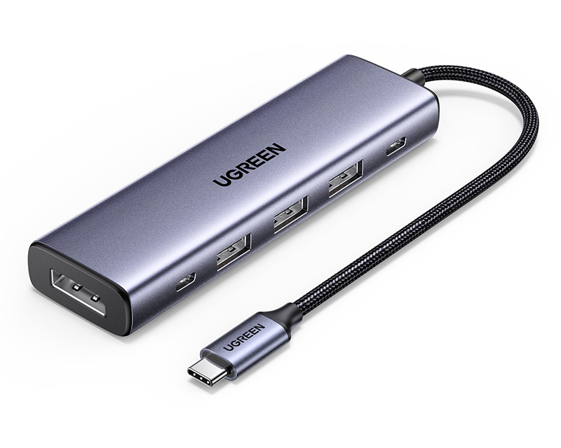 UGREEN Hub 5-in-1 USB-C to DP 75642 3xUSB-A3.0+1xUSB-C3.0