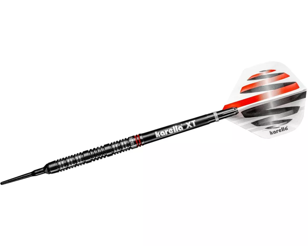 Karella Dartpfeile Softdart HiPower 20g, 3 Stück – Schwarz