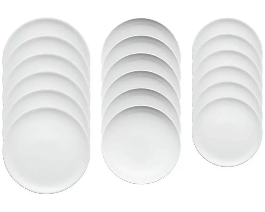 Arthur Krupp Speiseteller Rotondo 18 Stück,Weiss