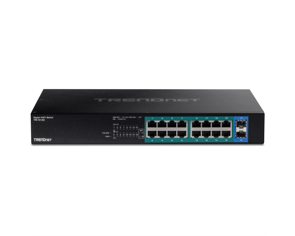 TRENDnet TPE-TG182 18-Port Gigabit PoE+ Switch