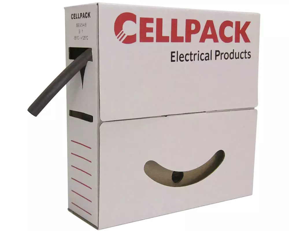 Cellpack AG Schrumpfschlauch 10 m x 6 mm Schwarz