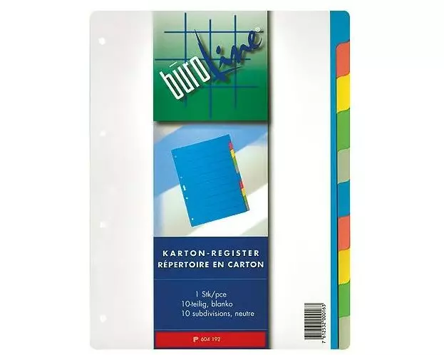 Büroline Register A4, 10 Taben