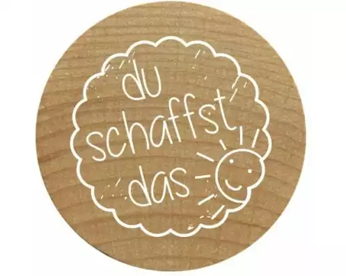 Woodies Stempel Du schaffst das 1 Stück
