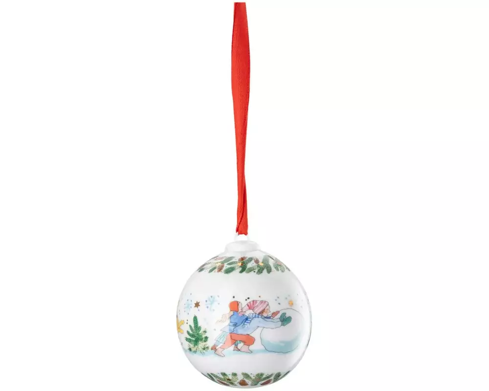 Hutschenreuther Porzellankugel 2025 Mehrfarbig