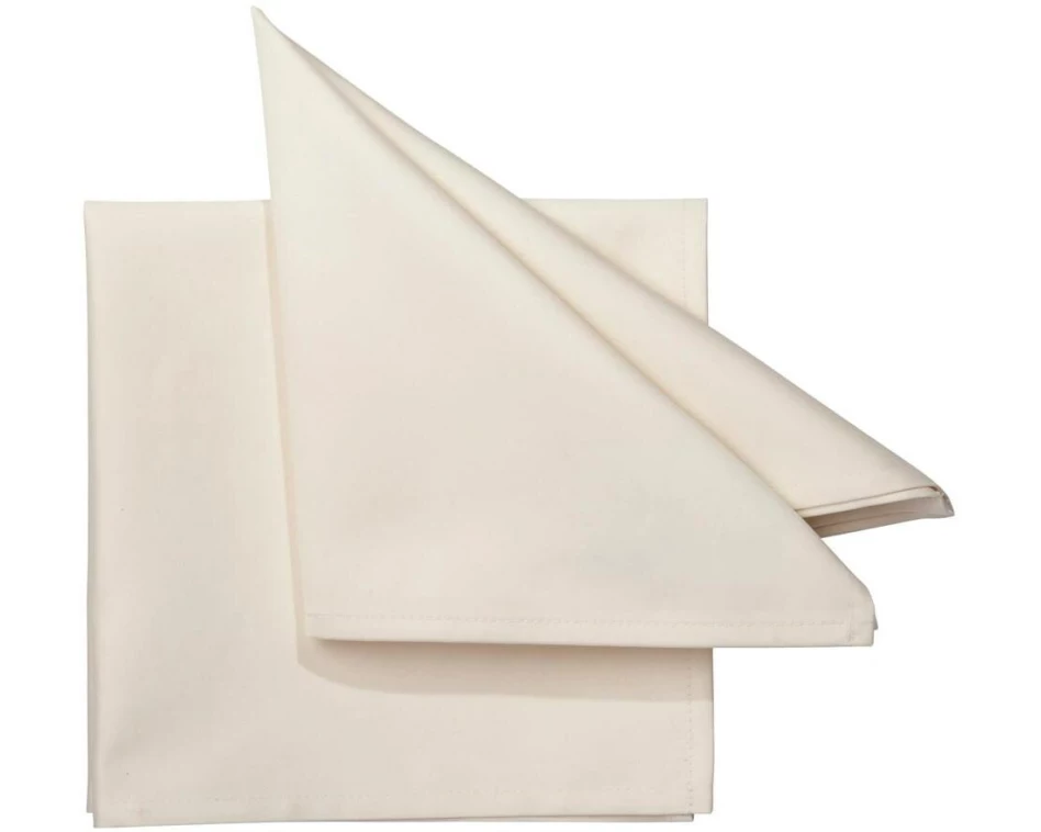 Pichler Stoffserviette Solid 45 cm x 45 cm, 6 Stück, Champagner