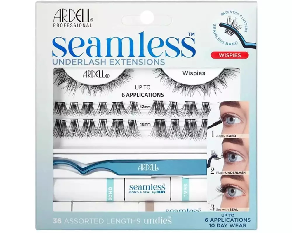 Ardell Künstliche Wimpern Seamless Starter Kit Wispies Schwarz