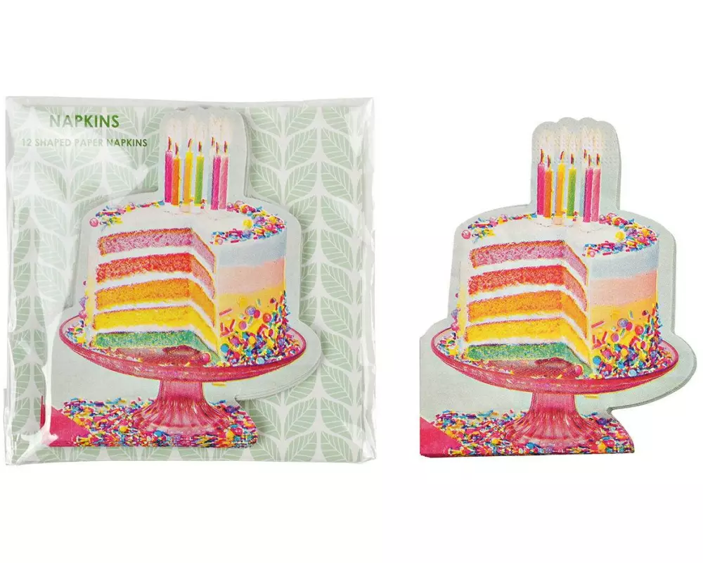 G. Wurm Papierservietten Geburtstagskuchen 33 cm x 33 cm, 20 Stück