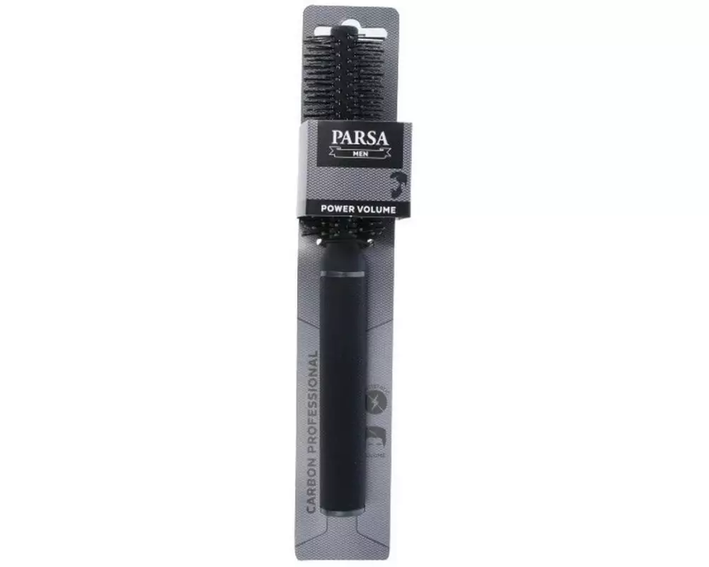 Parsa Beauty Haarbürste Rund Power Volume Schwarz