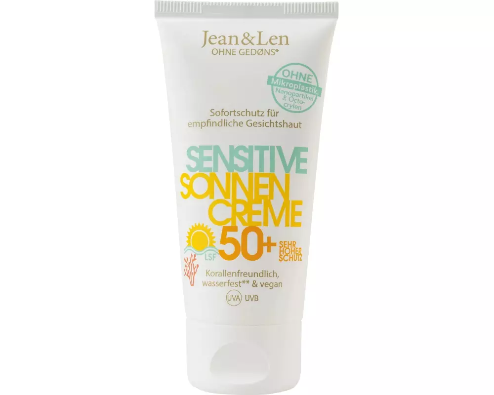 Jean & Len Sonnencreme Sensitive Gesicht LSF 50+ 50 ml