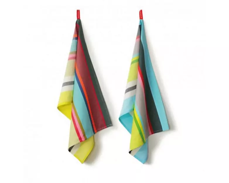 Remember Geschirrtuch-Set Nummer 14, 2 Stück, Mehrfarbig