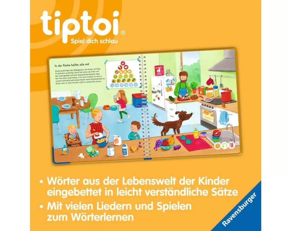 tiptoi Lernbuch Mein Wörter-Bilderbuch Zuhause