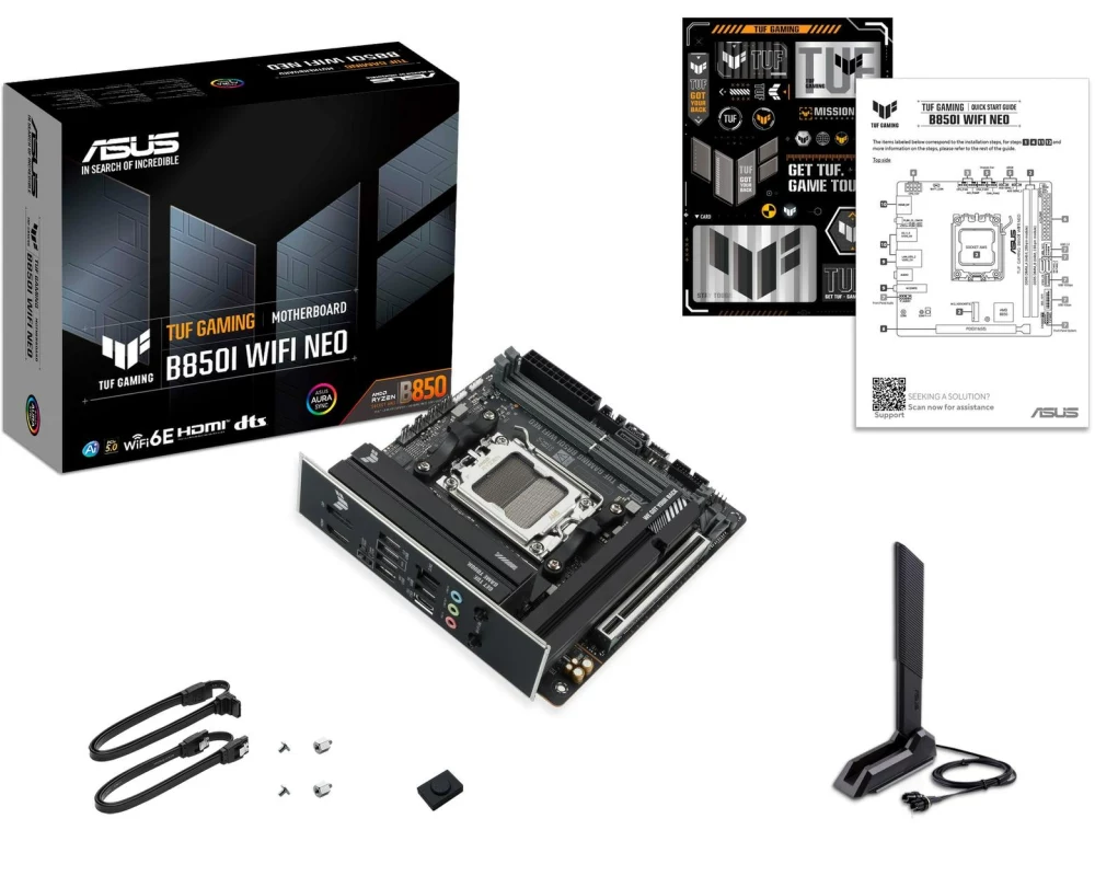 ASUS Mainboard TUF GAMING B850I WIFI NEO ATX / 2x M.2 WiFi 6E