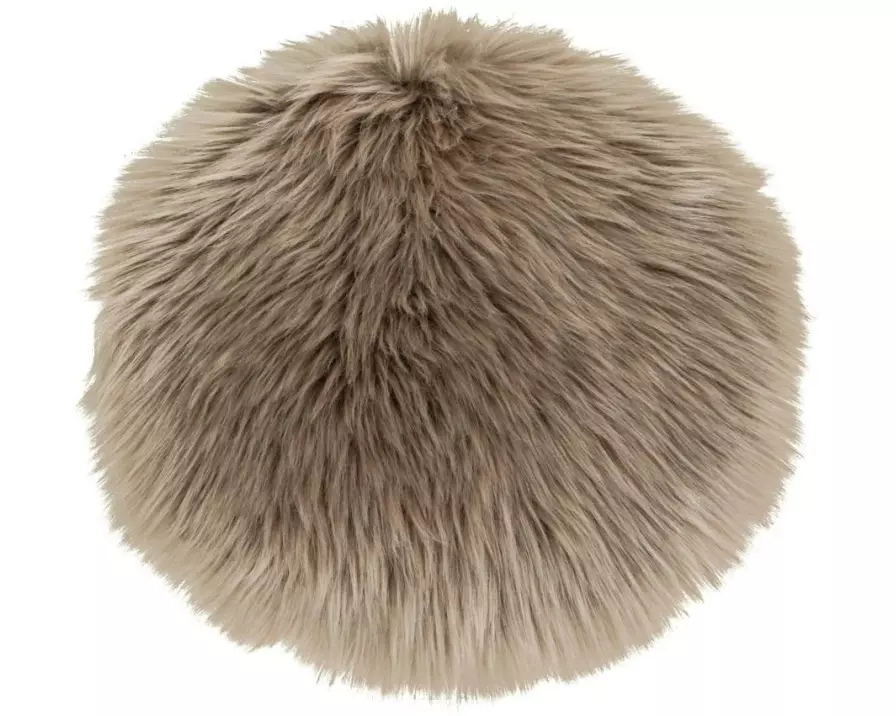 House Nordic Pelzimitat 35 x 35 cm, Braun