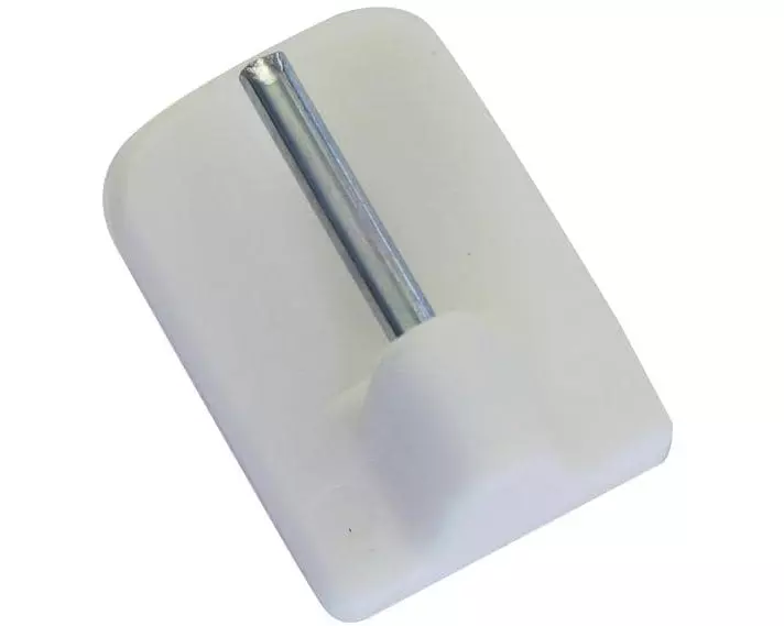 Gardinia Haken zum kleben 4 Stück, Weiss