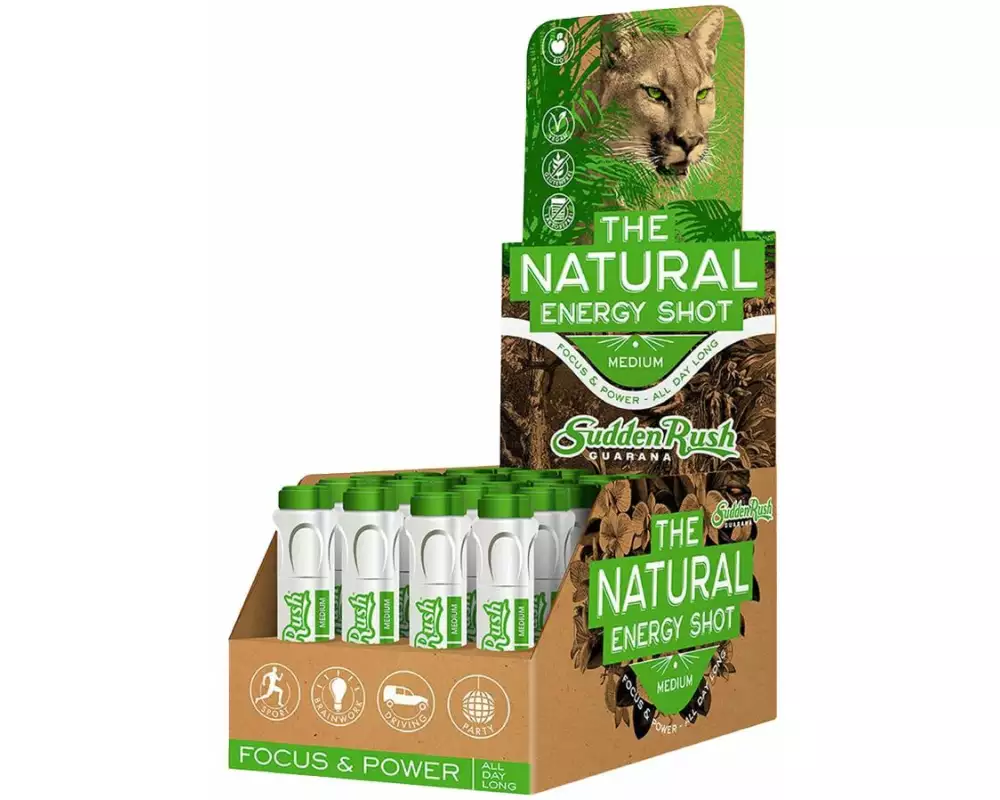 SuddenRush Shot Bio Guarana Natural Energy 24 x 1000 mg
