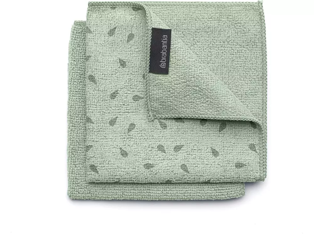 Brabantia Mikrofaser-Reinigungstuch 2 Stück, Hellgrün