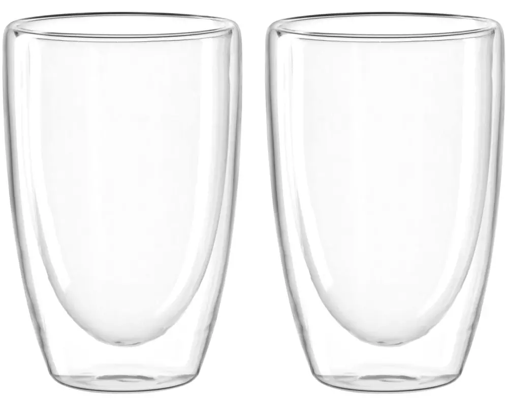 Leonardo Thermobecher Duo 400 ml, 2 Stück, Transparent