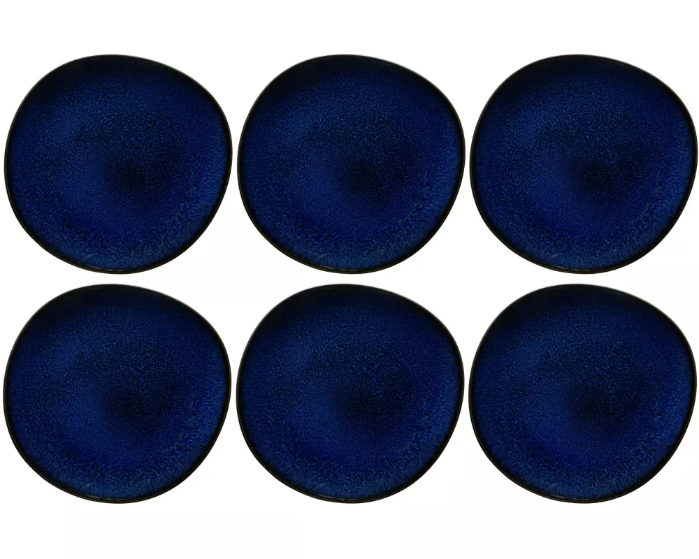 Villeroy & Boch Frühstücks- & Dessertteller Lave Ø 23 cm, 6 Stück, Blau