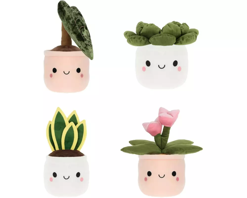 Keeleco Plüsch Pflanzen assortiert 30 cm