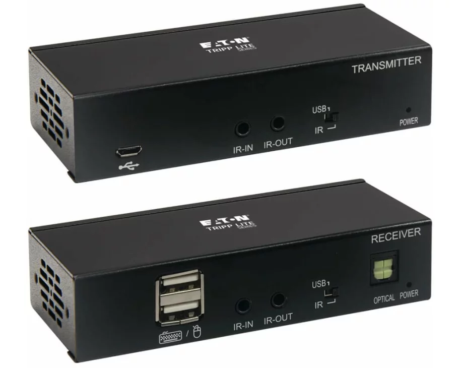 EATON TRIPPLITE DisplayPort, over, Cat6, Extender, Kit, KVM, Support, USB, 4K, DP1.2a, PoC, HDCP, 2.2, 230ft, 70m, TAA