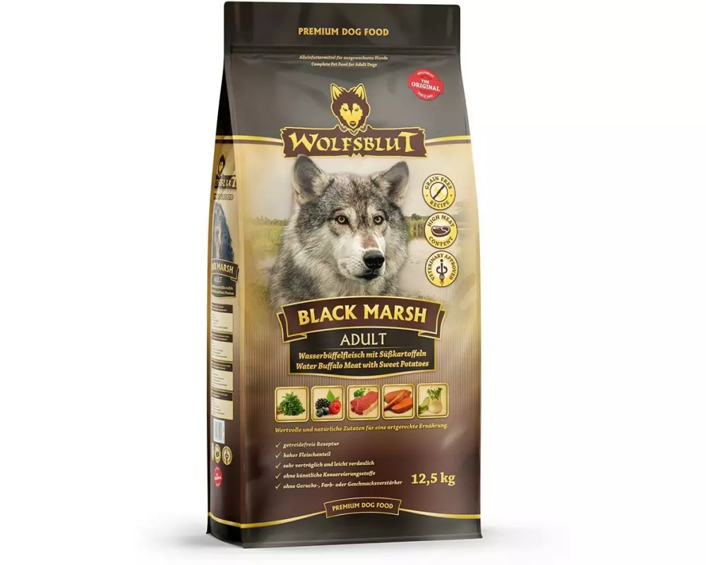 Wolfsblut Trockenfutter Dog Black Marsh Adult, 12.5 kg