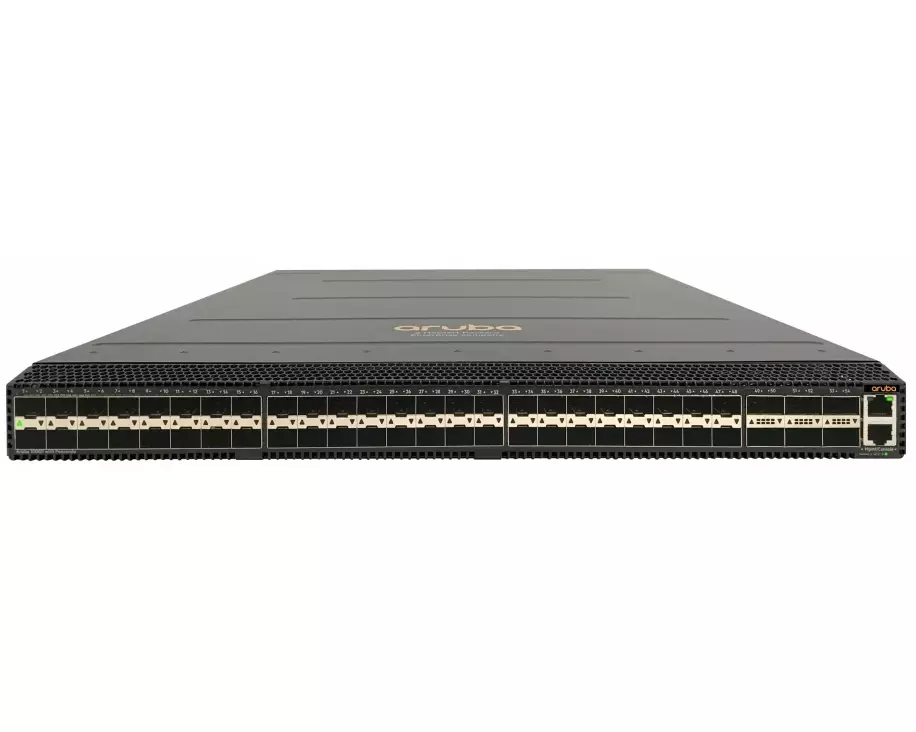 HPE Aruba CX 10000-48Y6C Switch Bundle, Back to Front, 6 Fans R8R54A, 2 Power Supplies R8R52A