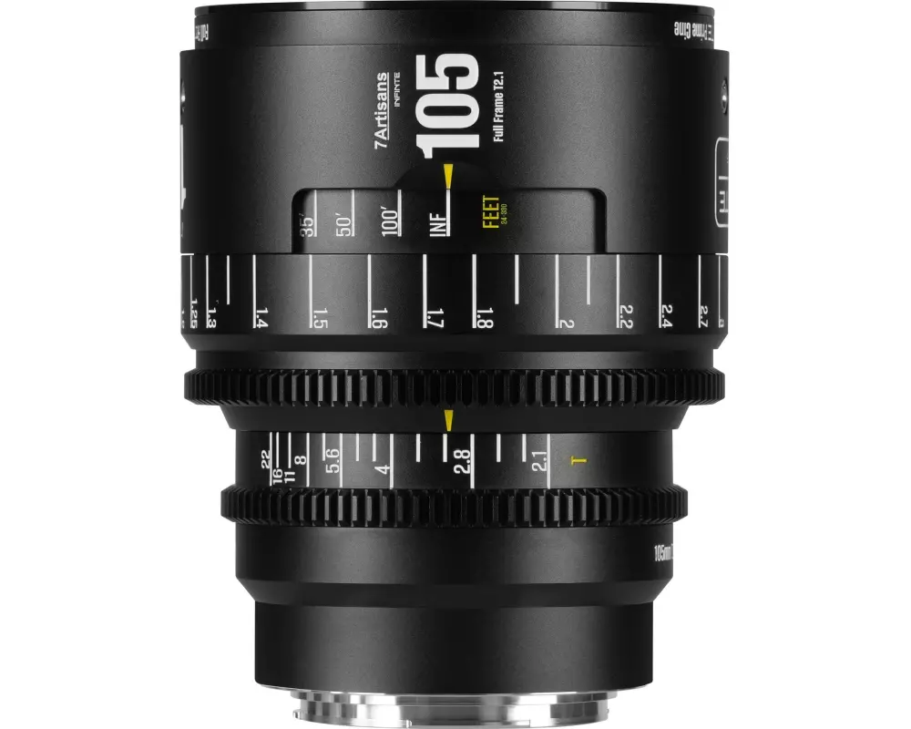 7Artisans Festbrennweite 105mm T/2.1 INFINTE Schwarz – Canon EF