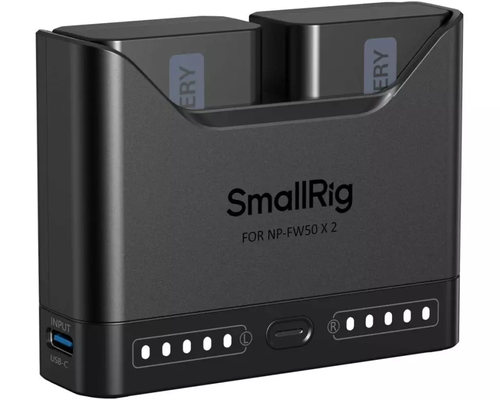 Smallrig Digitalkamera-Akku Ladegerät Kit Turbo inkl. 2x NP-FW50 Akku