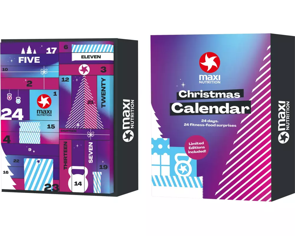 Maxi Nutrition Fitness Adventskalender 24 x Sportnahrungsartikel
