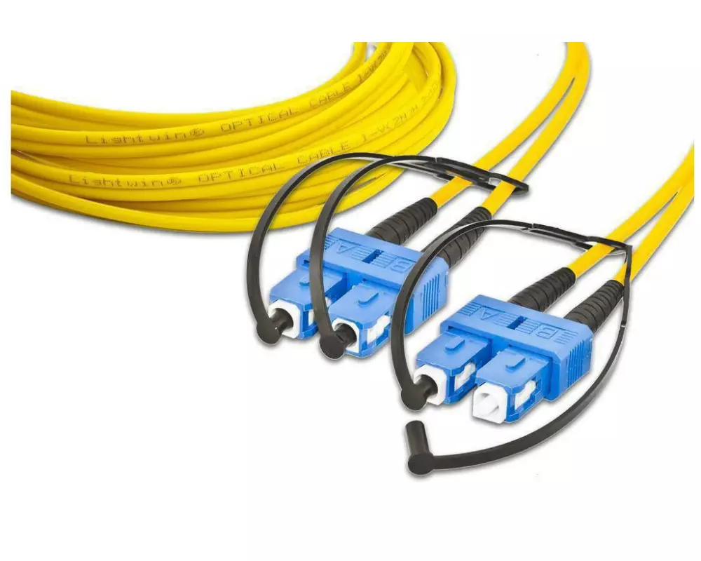 Lightwin LWL-Patchkabel Singlemode SC – SC, OS2, Duplex, 20 m