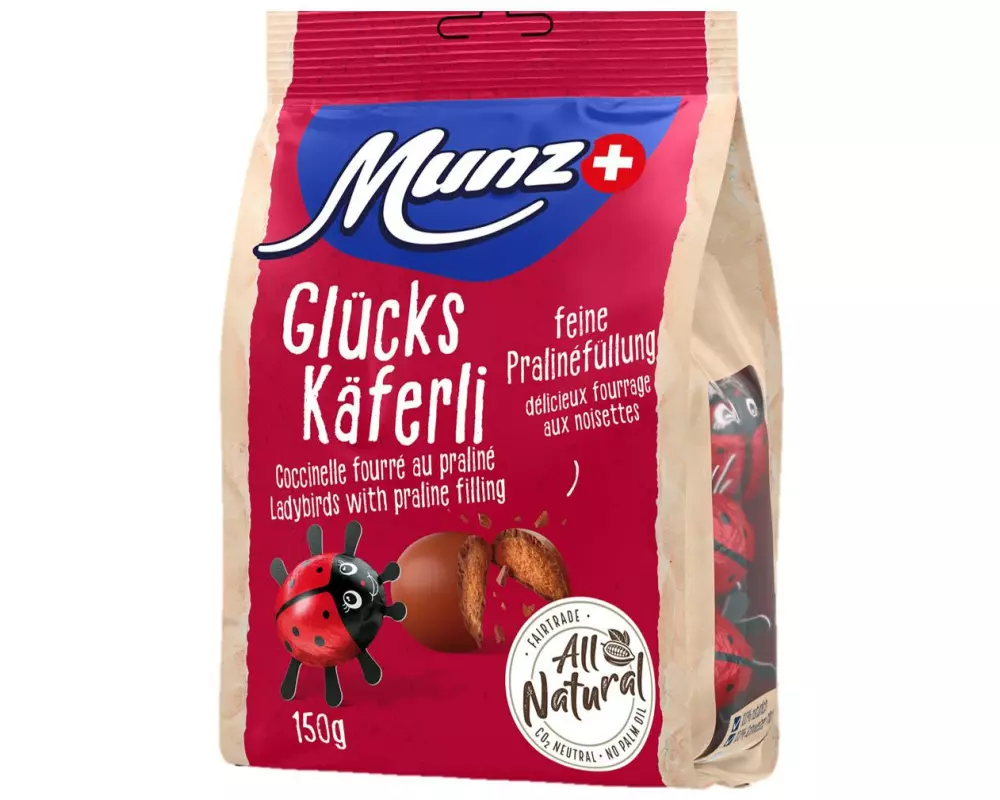 Munz Schokolade Glückskäfer 150 g