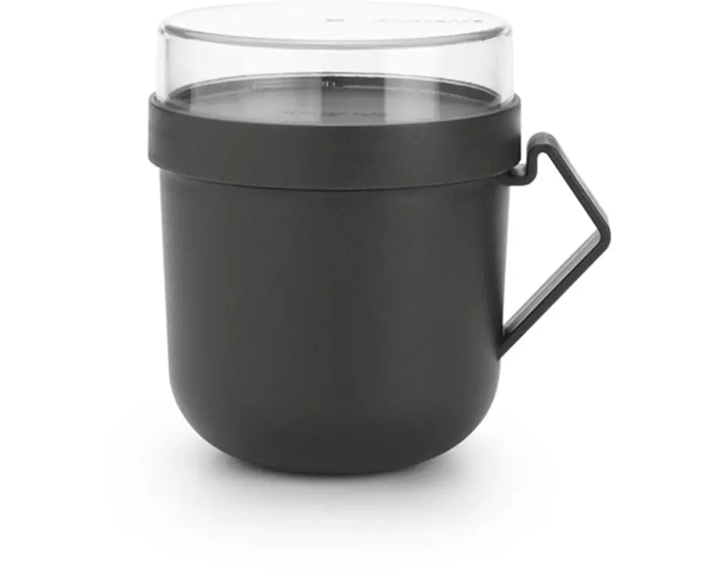 Brabantia Suppenbehälter Make & Take 600 ml, Dunkelgrau