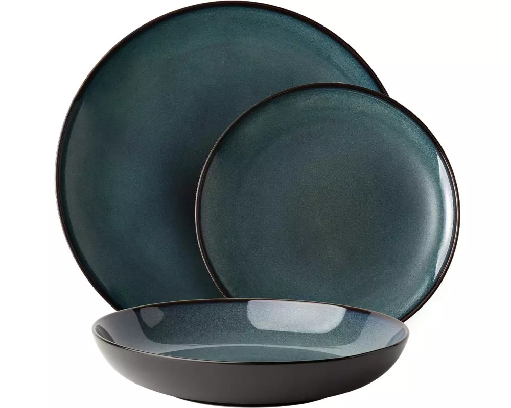 Lunasol Speiseteller Elements Night Sky 12-tlg. Blau