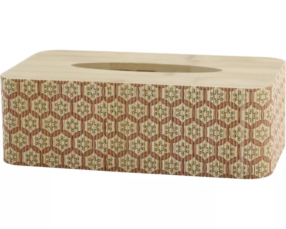 Chic Antique Kosmetiktuchbox Amilly Braun/Rosa, 25 x 13 x 8 cm