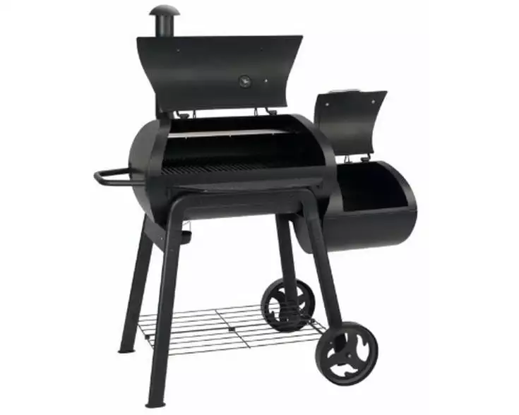 Landmann Holzkohlegrill Smoker Vinson 200 - Schwarz