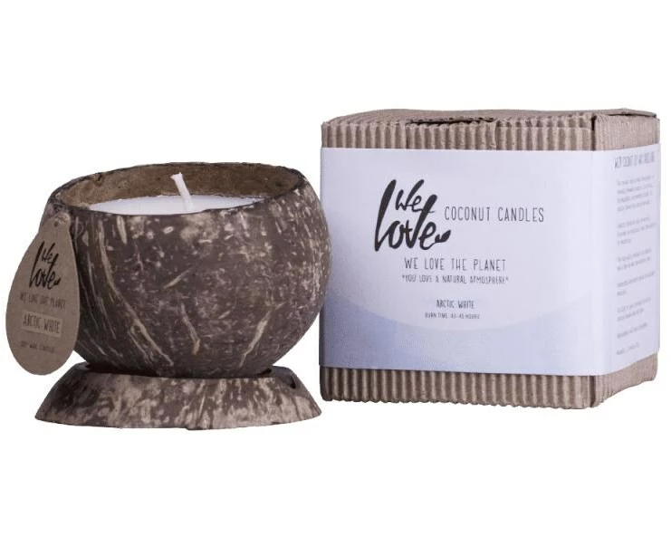 We Love The Planet Duftkerze Kokoskerze Arctic White