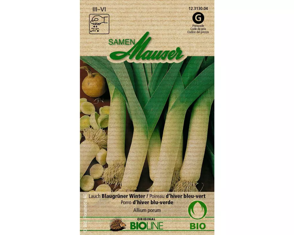 Samen Mauser Samen Bioline Lauch Blaugrüner Winter