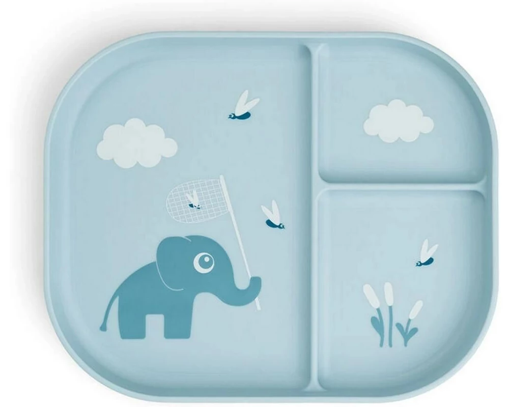 done by deer Kinderteller Foodie Elphee Blau