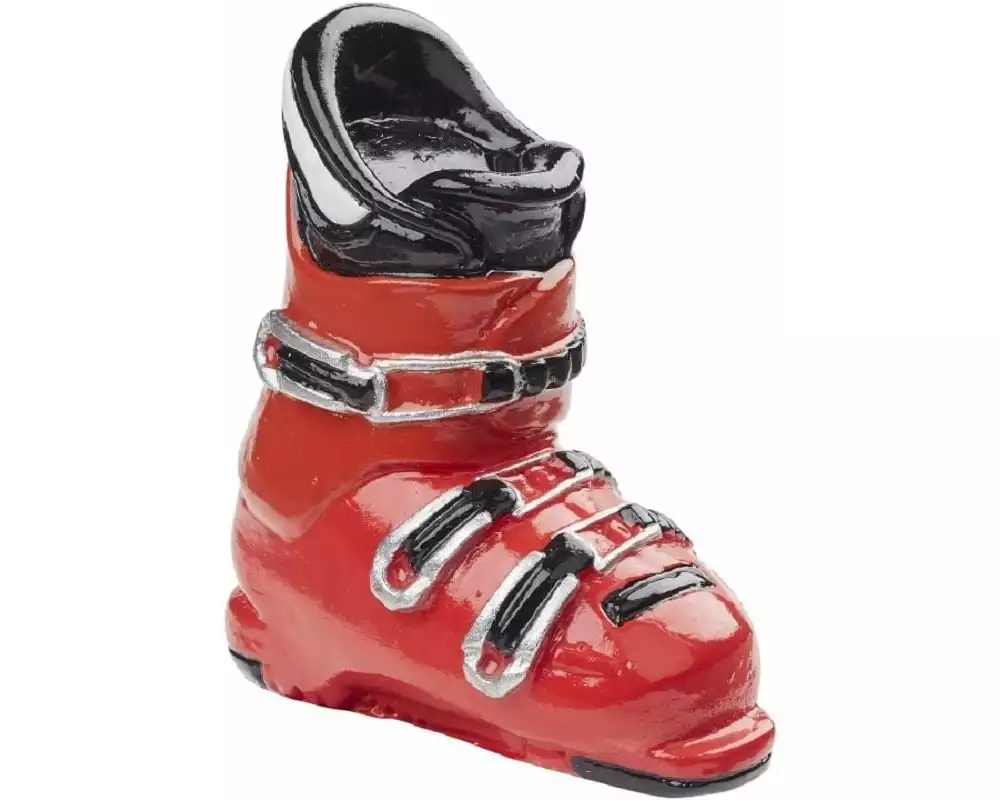 HobbyFun Mini-Utensilien Skistiefel 4 cm, Rot