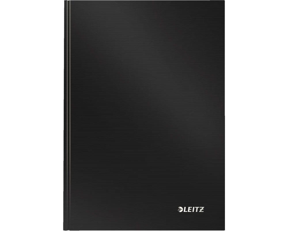 Leitz Notizbuch Solid A5, Kariert, Schwarz
