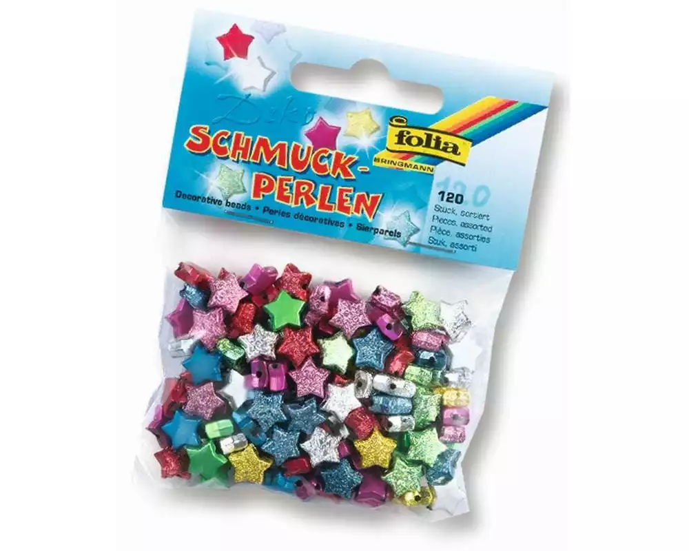 Folia Perlen Sterne, Mehrfarbig